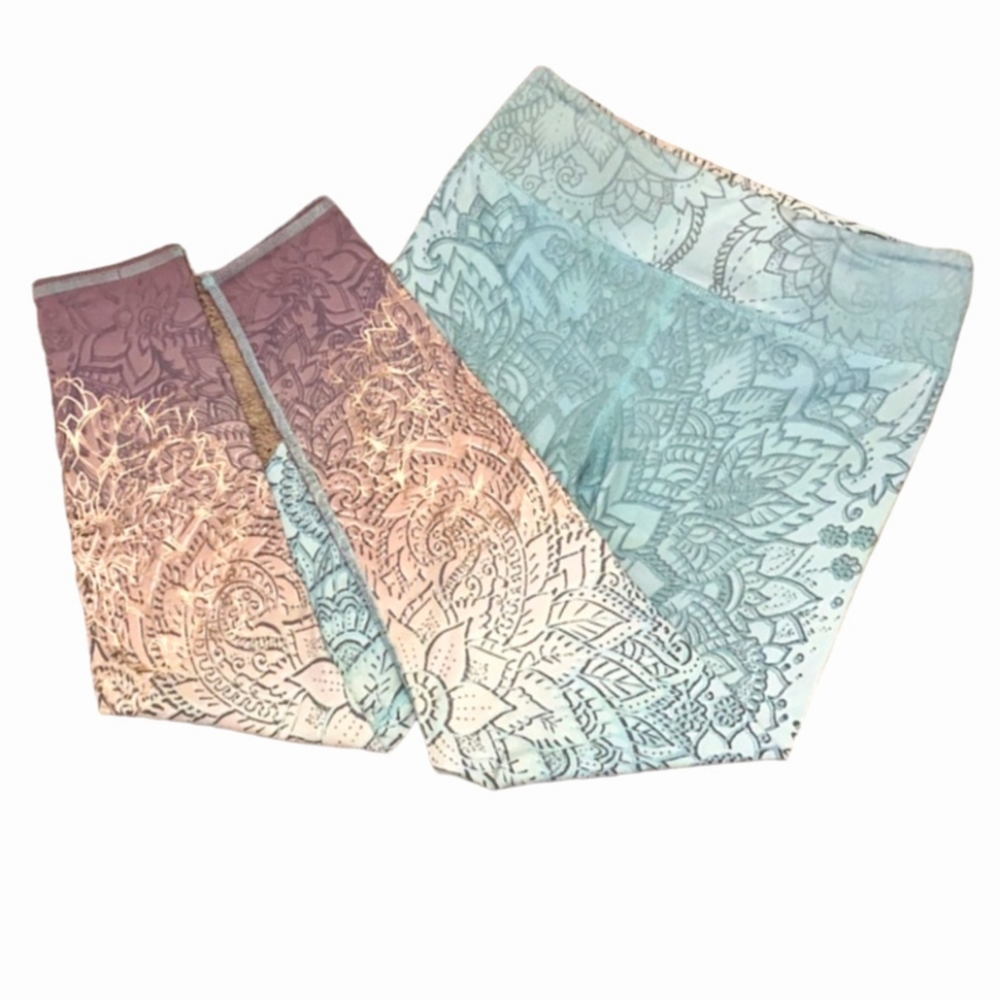 EVCR Ombre Mandala Print Leggings Sz S